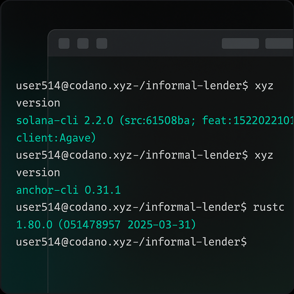 Solana dependencies
